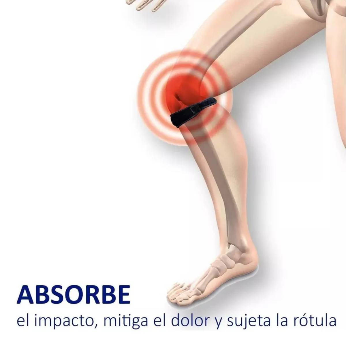 Menisquera Banda Patelar Soporte Tendon Rodilla-3