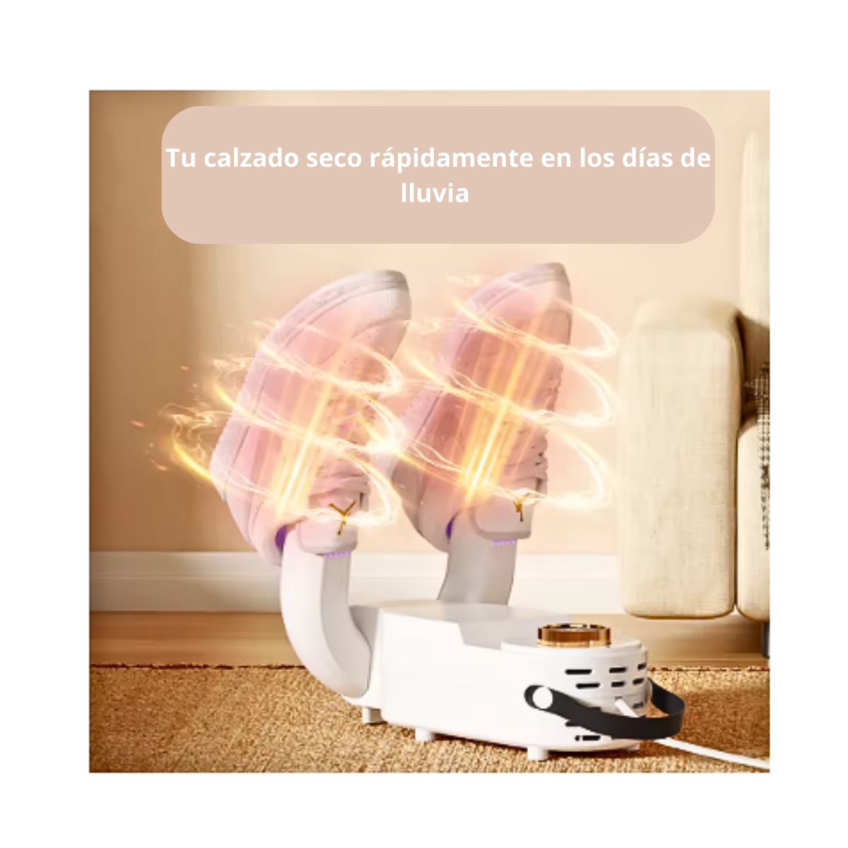 Secador Calentador Zapatos Deshumidifica Esteriliza Olor-2