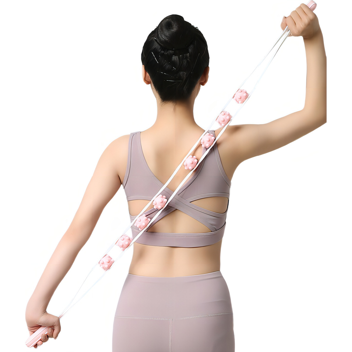 Masajeador Corporal Multifuncional Con Rodillos Para Espalda-3