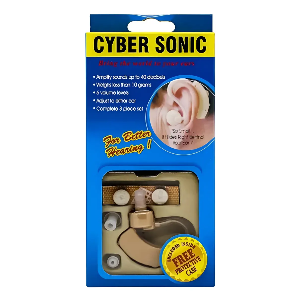 Amplificador Auditivo Recargable Cyber Sonic Aparato Oido-4