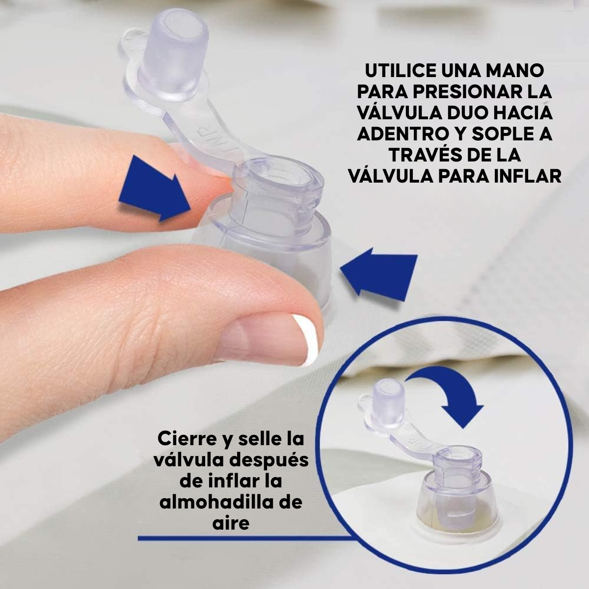 Hamaca Inflable De Red Para Piscina Sillon Flotante Multiuso Azul-5