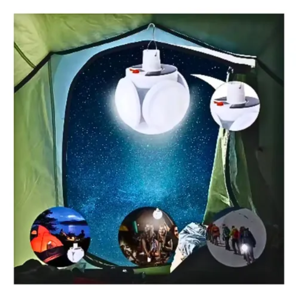 Ampolleta Led Recargable Solar Y Usb Emergencia O Camping-5