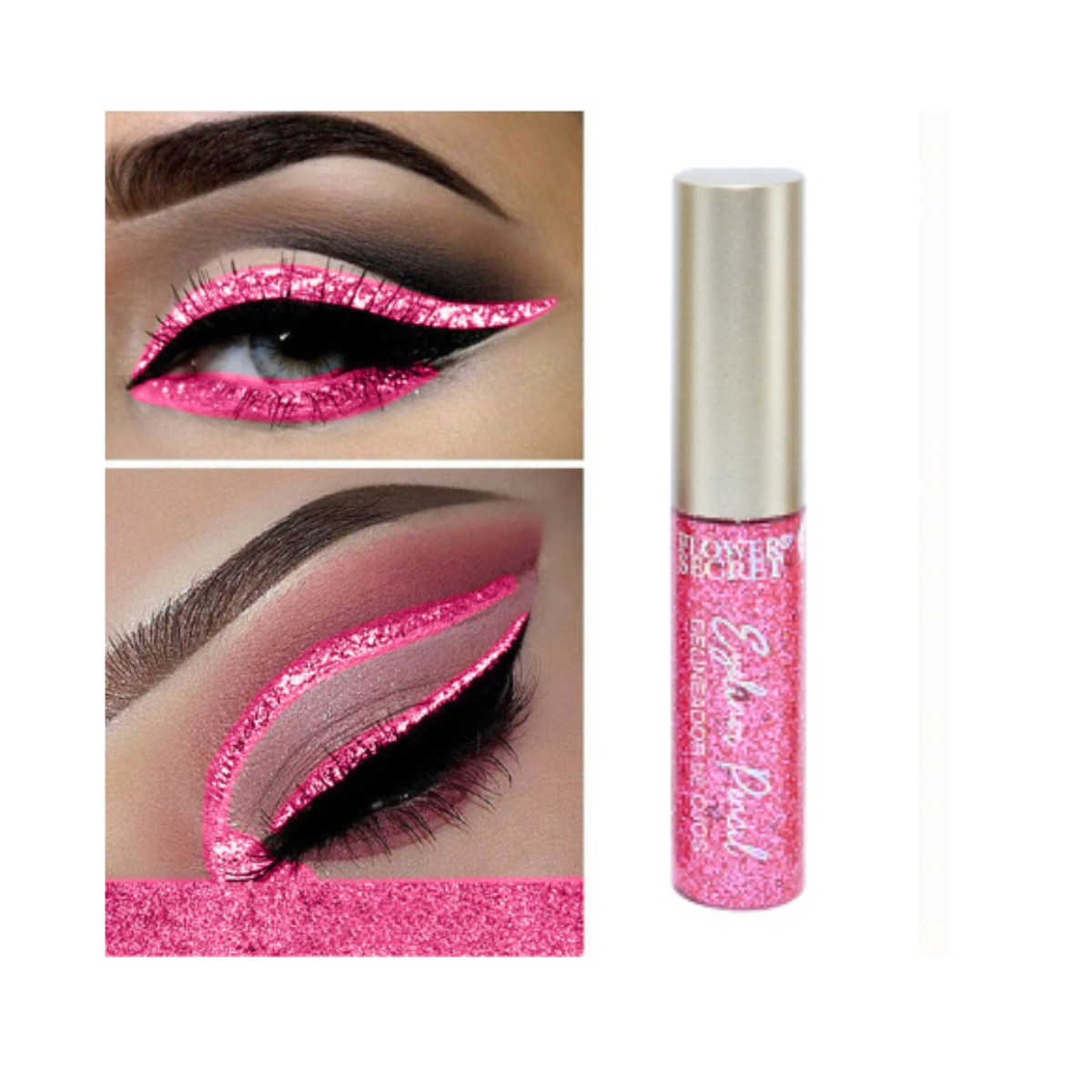 Pack 6 Delineadores Glitter Colores Flower Secret-3