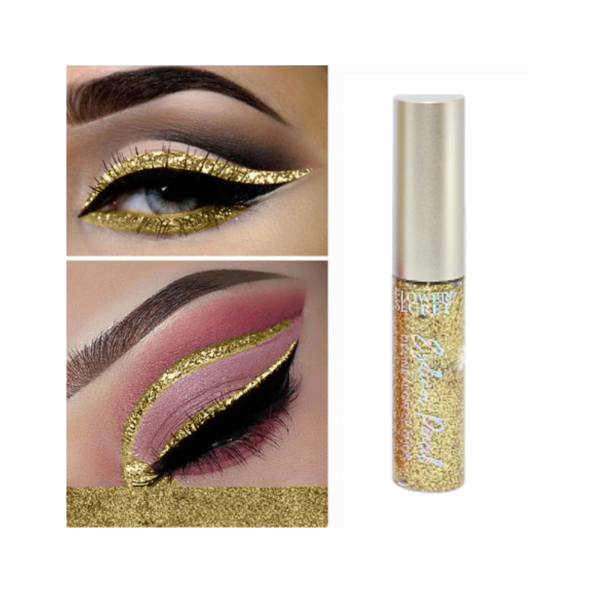 Pack 6 Delineadores Glitter Colores Flower Secret-5