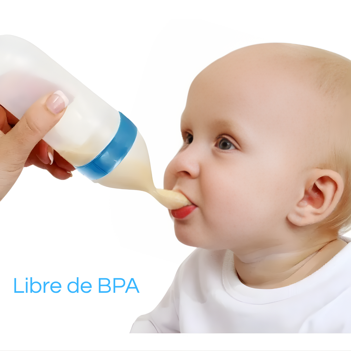 Mamadera De Silicona Con Cuchara Bebé-2