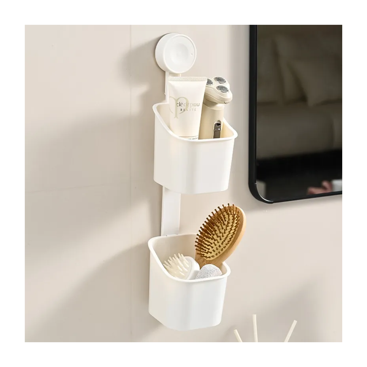 Organizador Pared Baño Accesorios Maquillaje Multifuncional-2