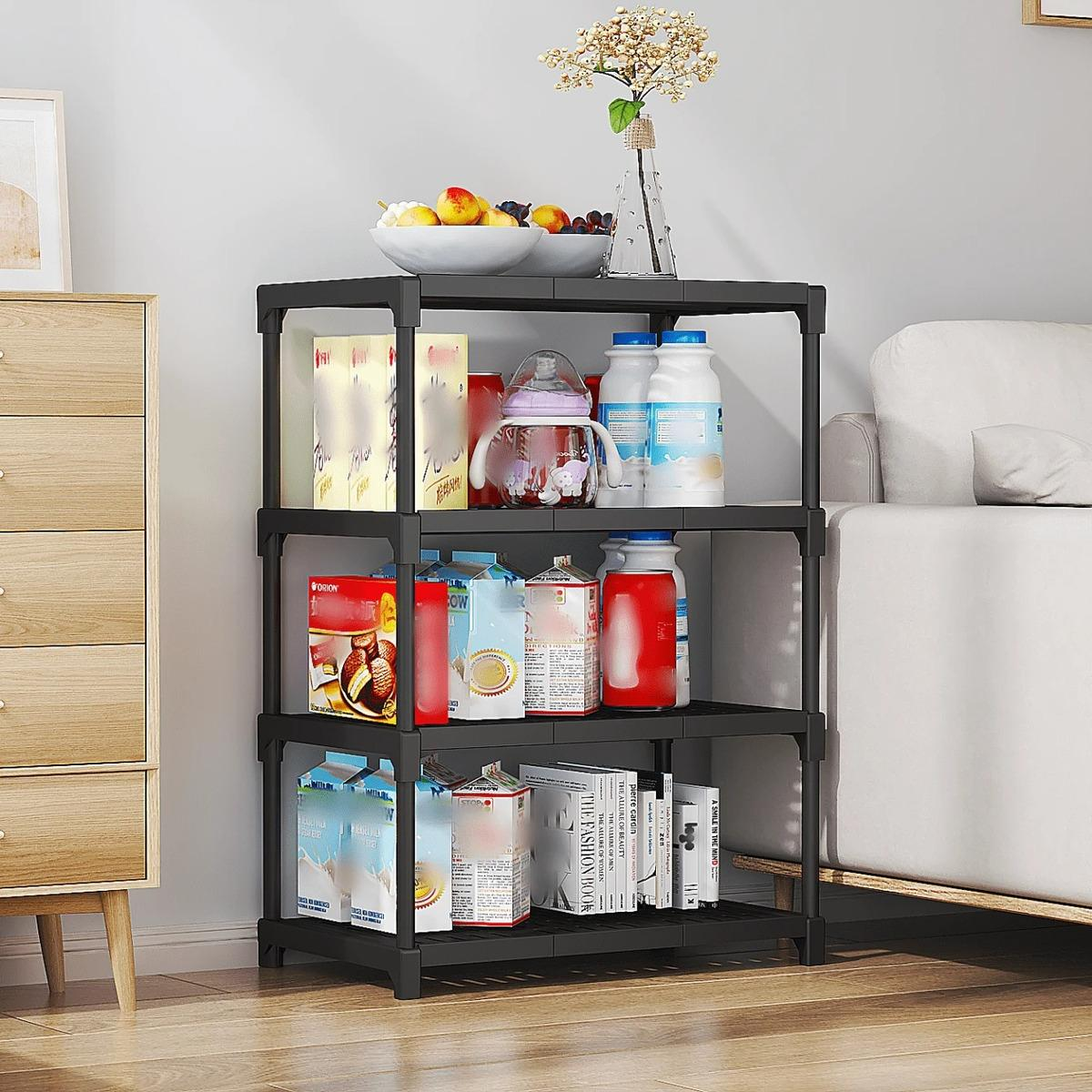 Estante Organizador Cocina Multiuso 4 Niveles Ruedas 86x44cm-4