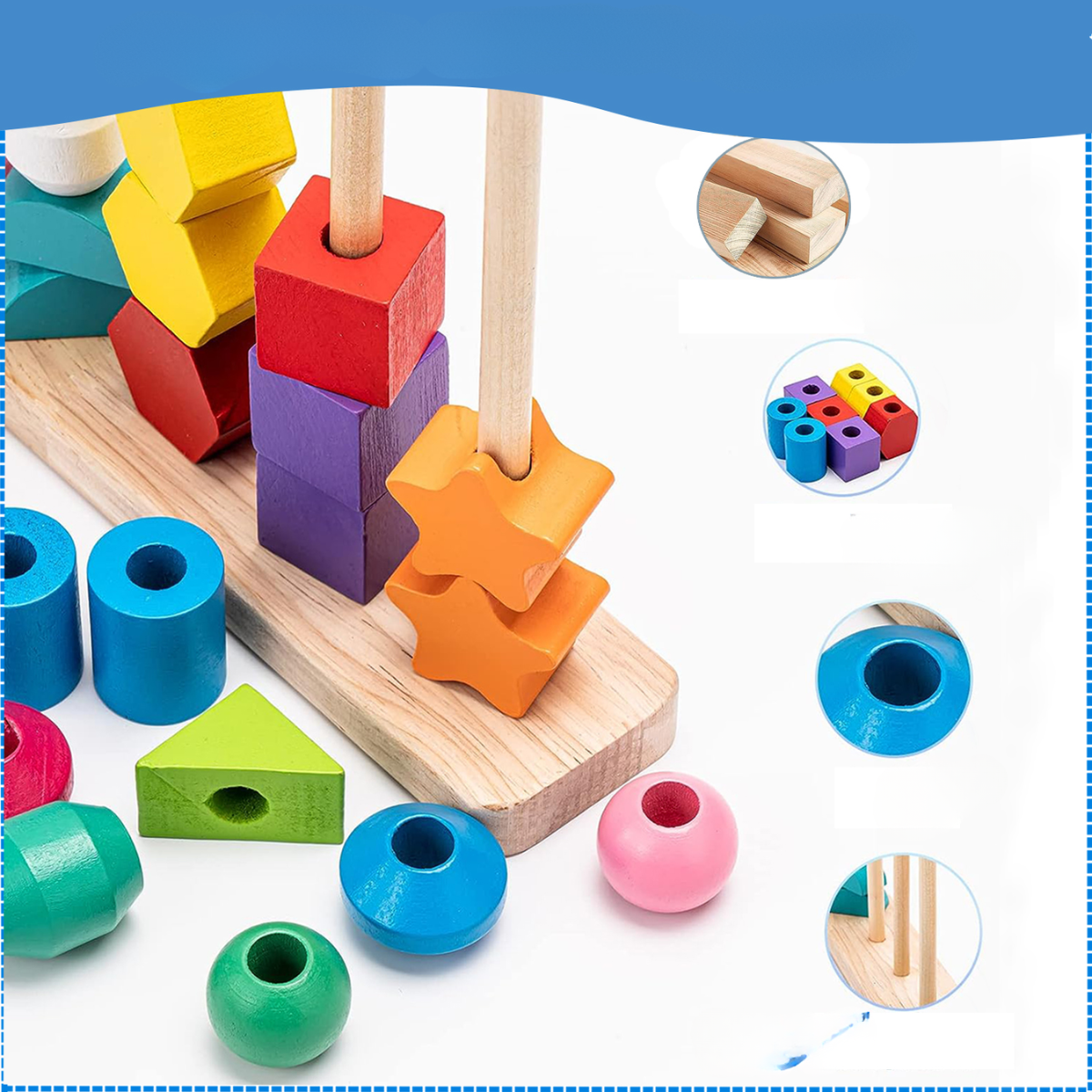 Juego Didactico Infantil Madera Forma Geometricas Montessori-6