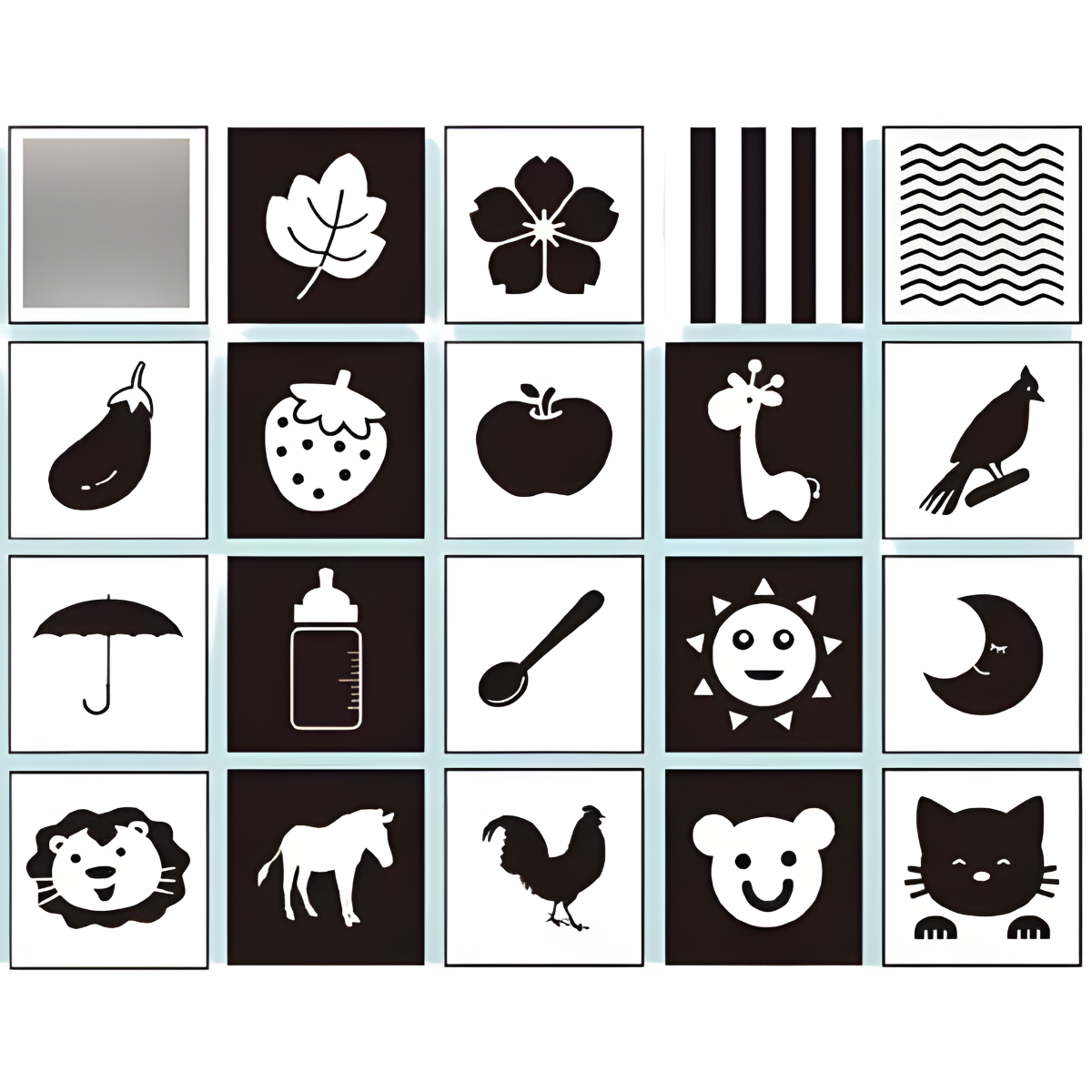 Tarjetas De Estimulacion Visual Didactico Bebes 0 A 3 Meses-3