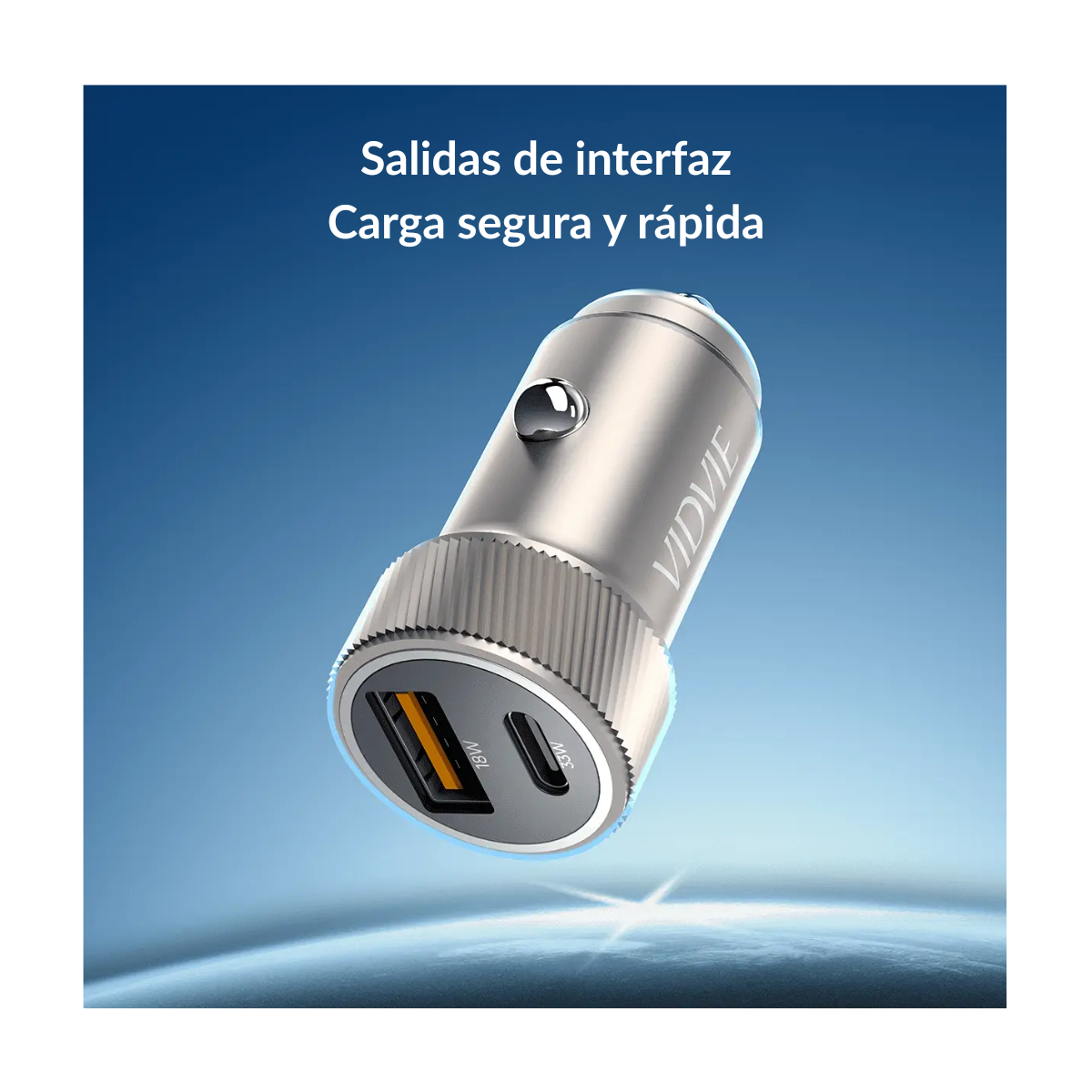 Cargador Adaptador Auto Carga Rapida Doble Usb Y Usb-c-2