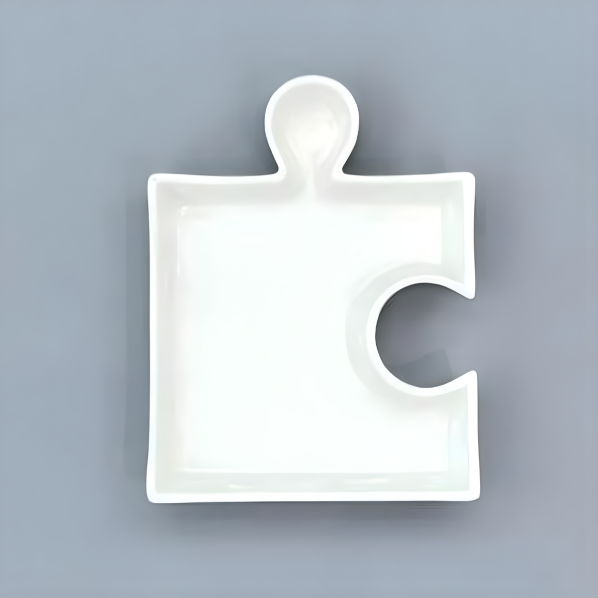 Set Picoteo 4 Platos De Porcelana Dise o Rompecabezas Snacks-2