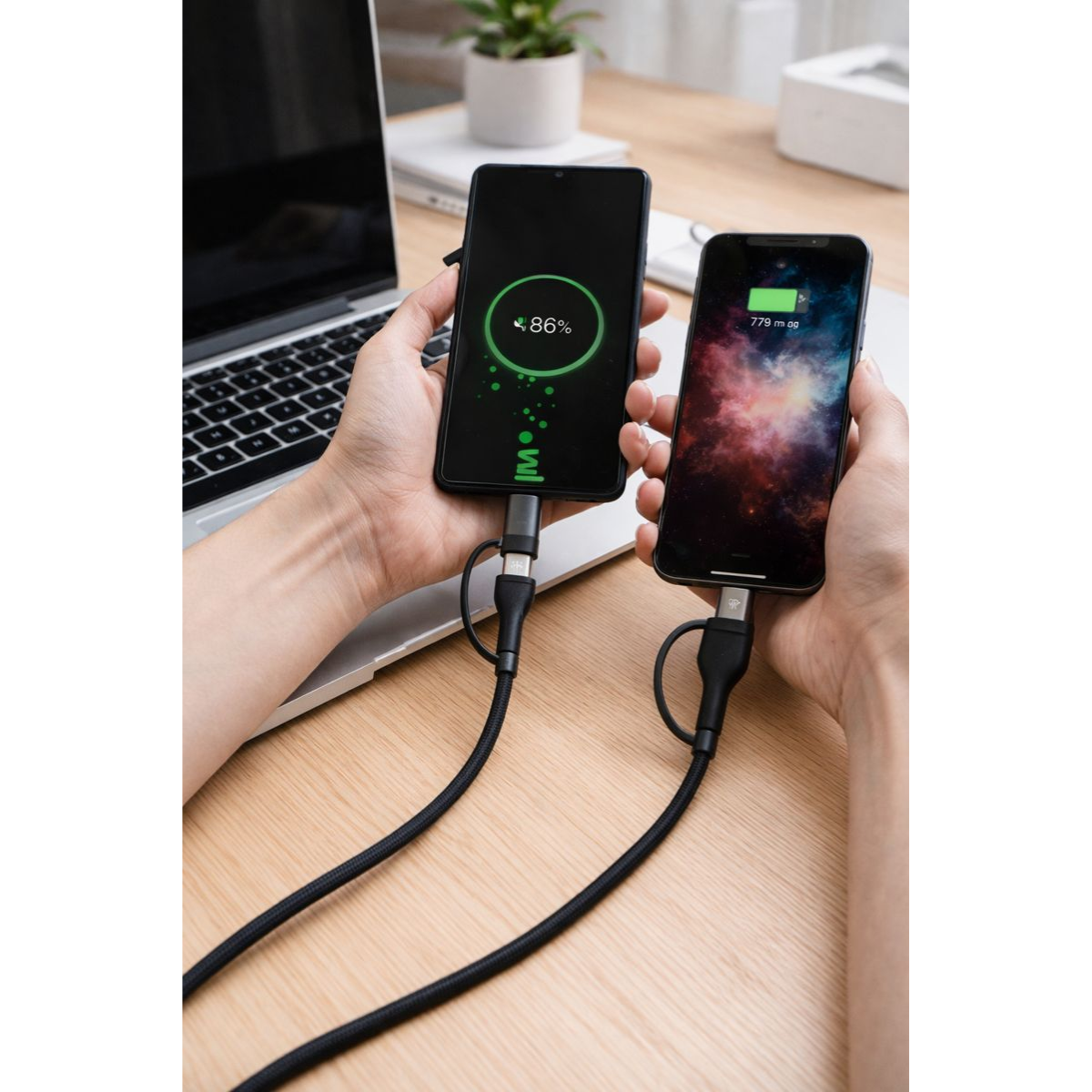 Cable De Datos Multiple Compatible Usb Usb c Ligtning 4 En 1-4