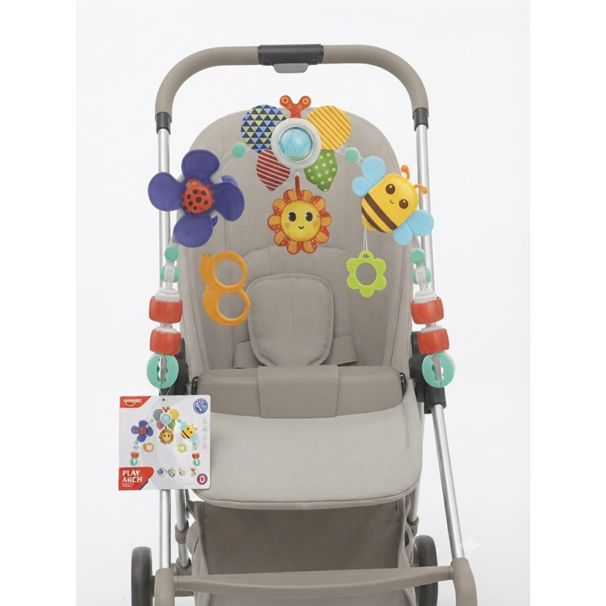 Arco Actividades Estimulación Para Bebe Sonidos Coche O Cuna Abeja-4
