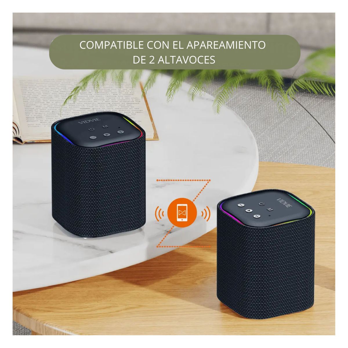 Parlante Altavoz Bluetooth Portátil Waterproof Luz Grb-2