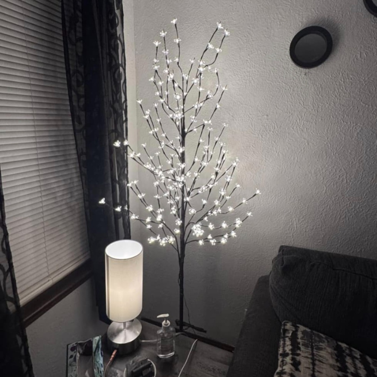 Lampara Ambiente Diseño Árbol Luz Cálida Fría Blanca 150cm-3