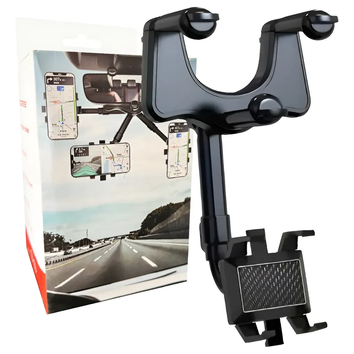 Soporte De Celular Ajustable 360 Para Espejo Retrovisor-5