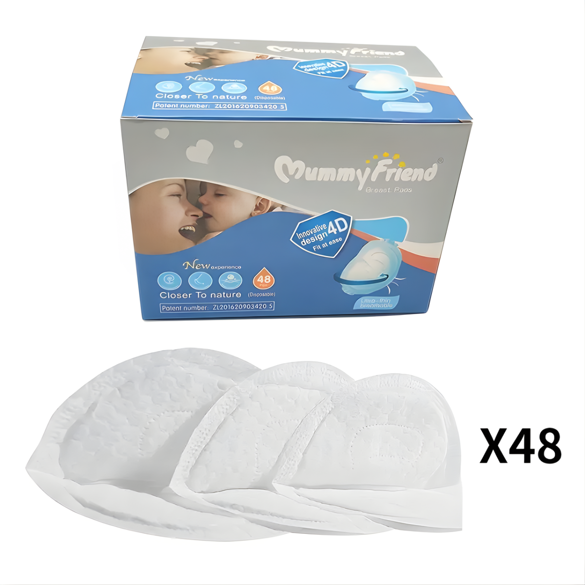 Pack 48 Almohadillas Ultra Absorbentes Lactancia Materna-6