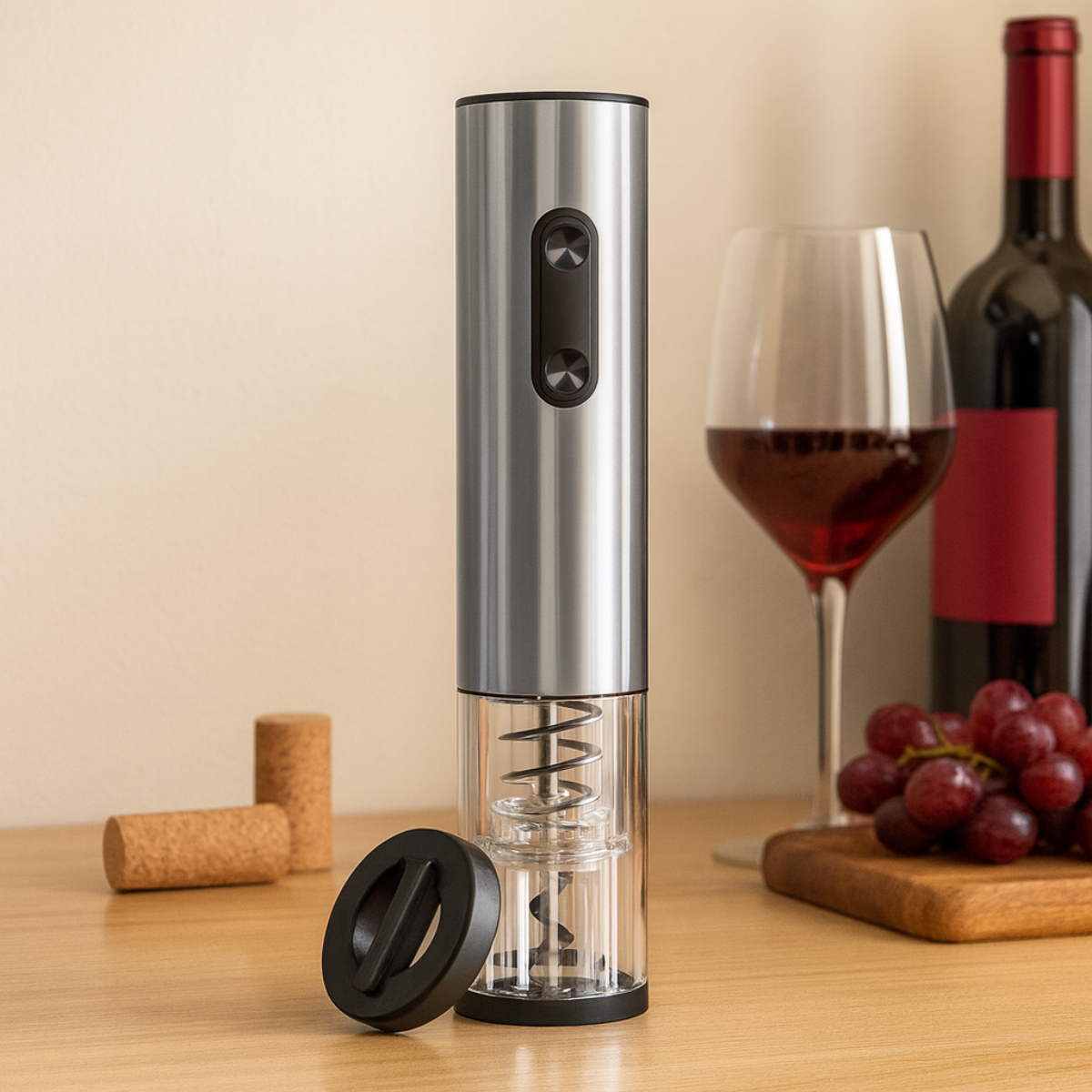 Sacacorchos Destapador Vino Automatico Electrico Inalámbrico-5