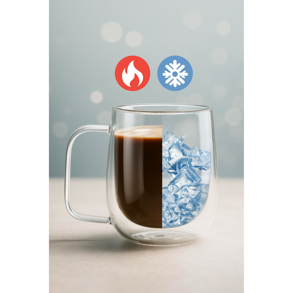 Pack 2 Tazas Transparente Vidrio Café Té Multiuso 200ml-5