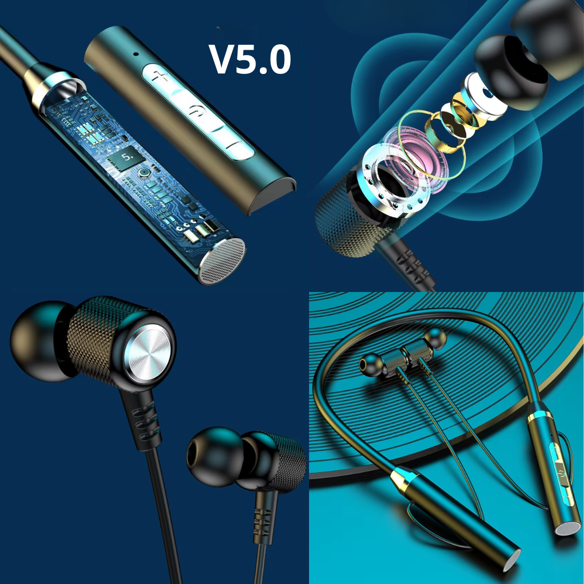 Audífonos Deportivos Anticaída Bluetooth Inalámbricos-6