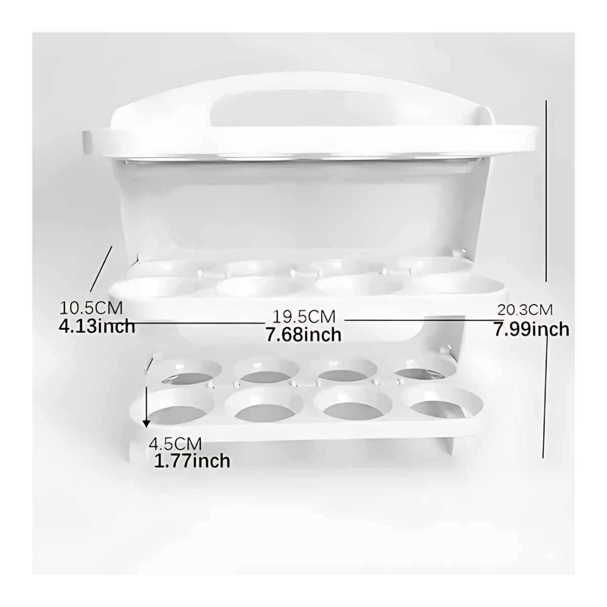 Bandeja Organizador De Huevos 60 Piezas Universal Plegable-2