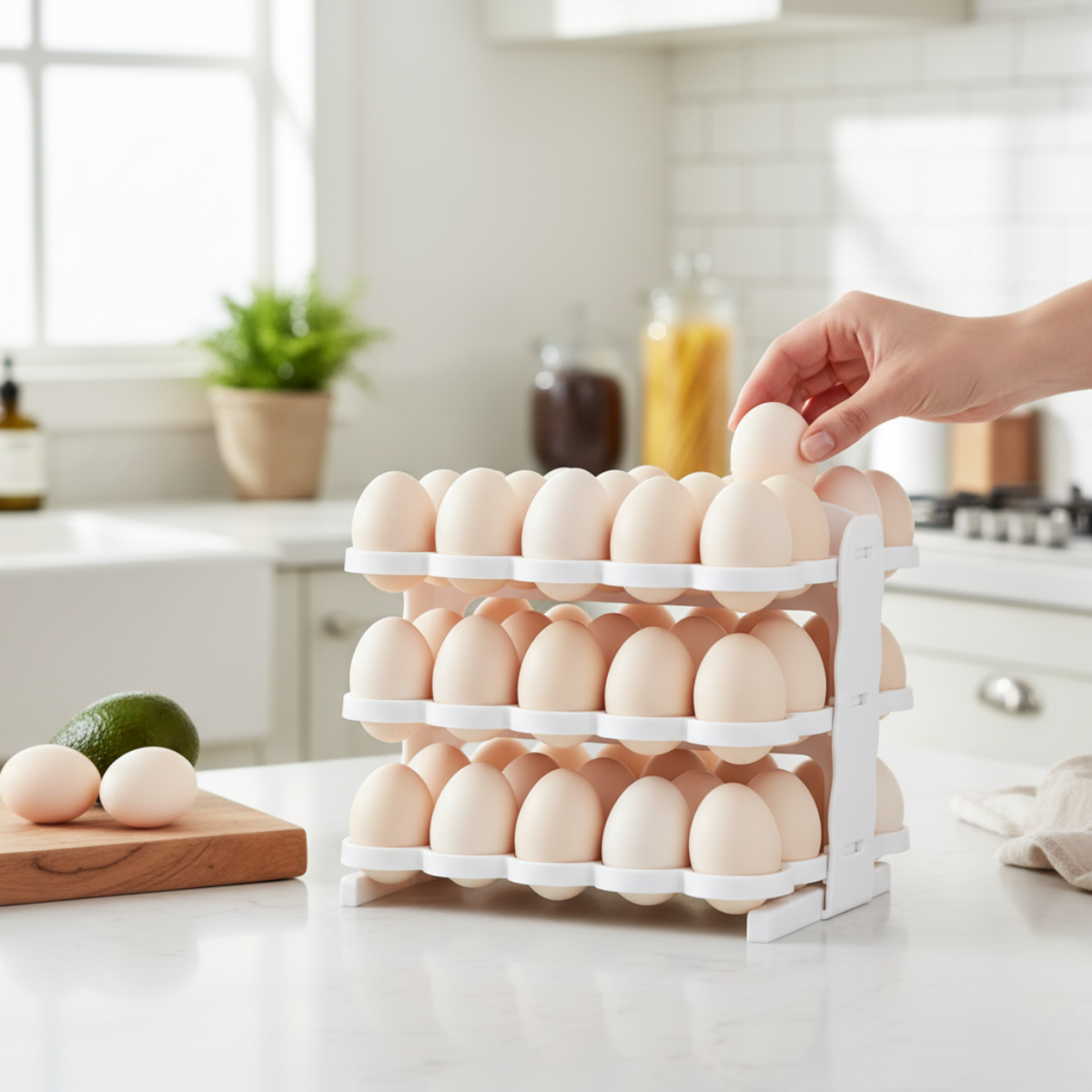 Bandeja Organizador De Huevos 60 Piezas Universal Plegable-3