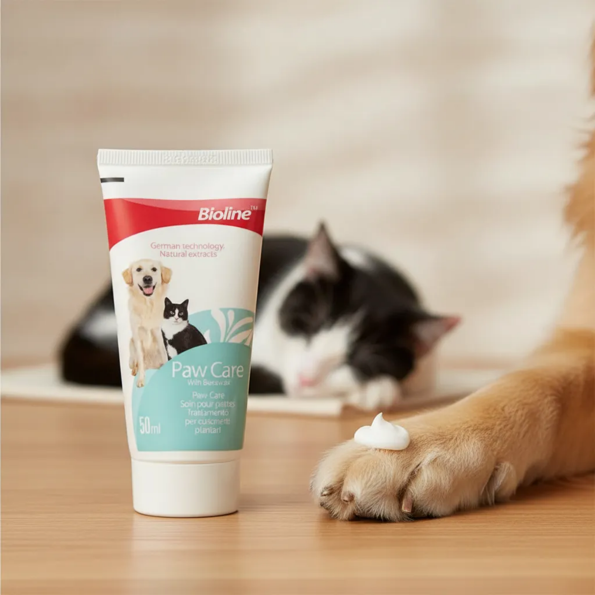 Balsamo Hidratante Patas Perros Gatos Bioline Paw Balm 50g-4
