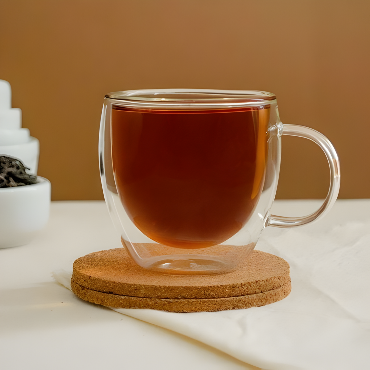 Set De 2 Tazas De Vidrio Doble Pared Para Cafe Te 80ml-4