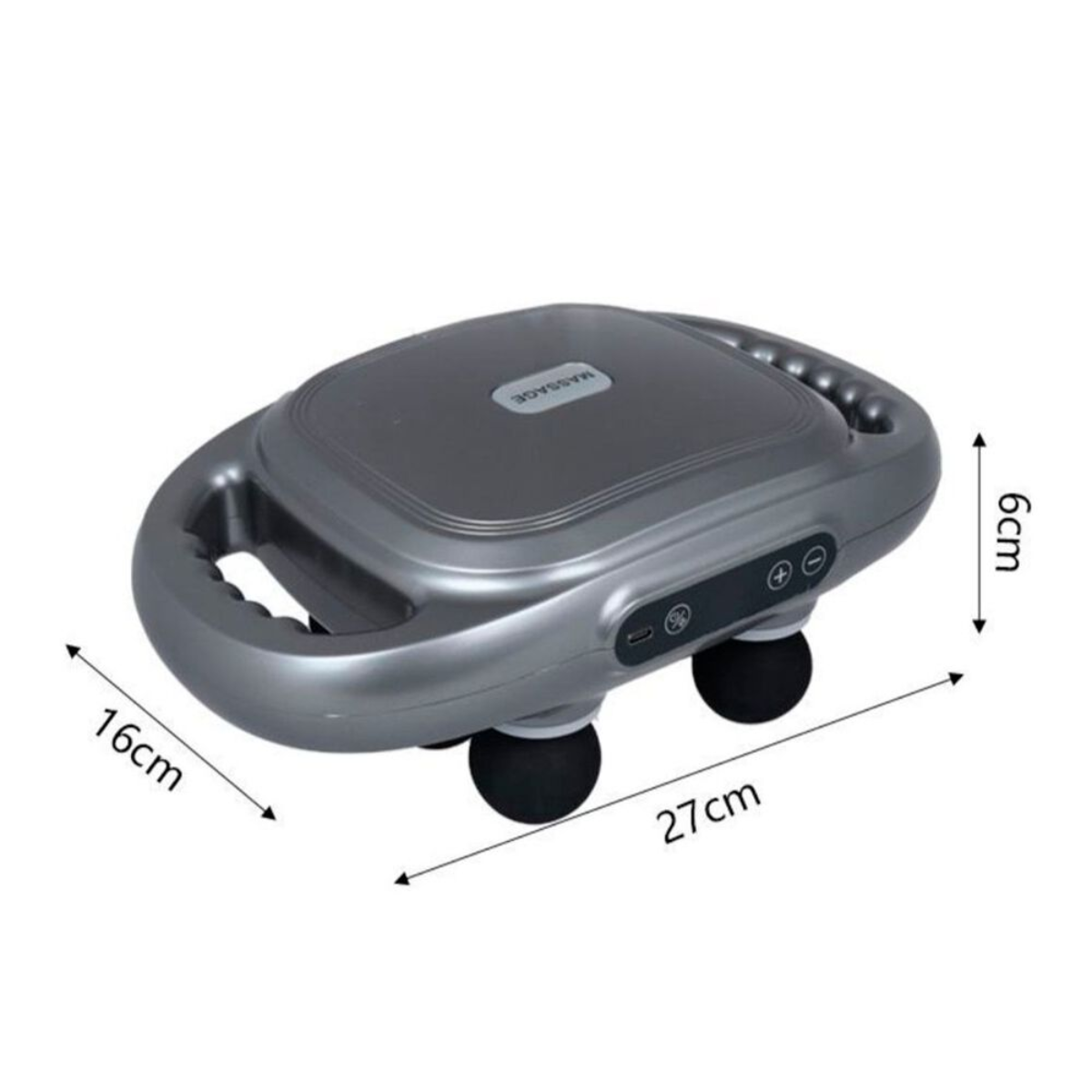 Pistola de Masaje 6 Cabezales Pantalla Lcd Silenciosa y Relajante-2