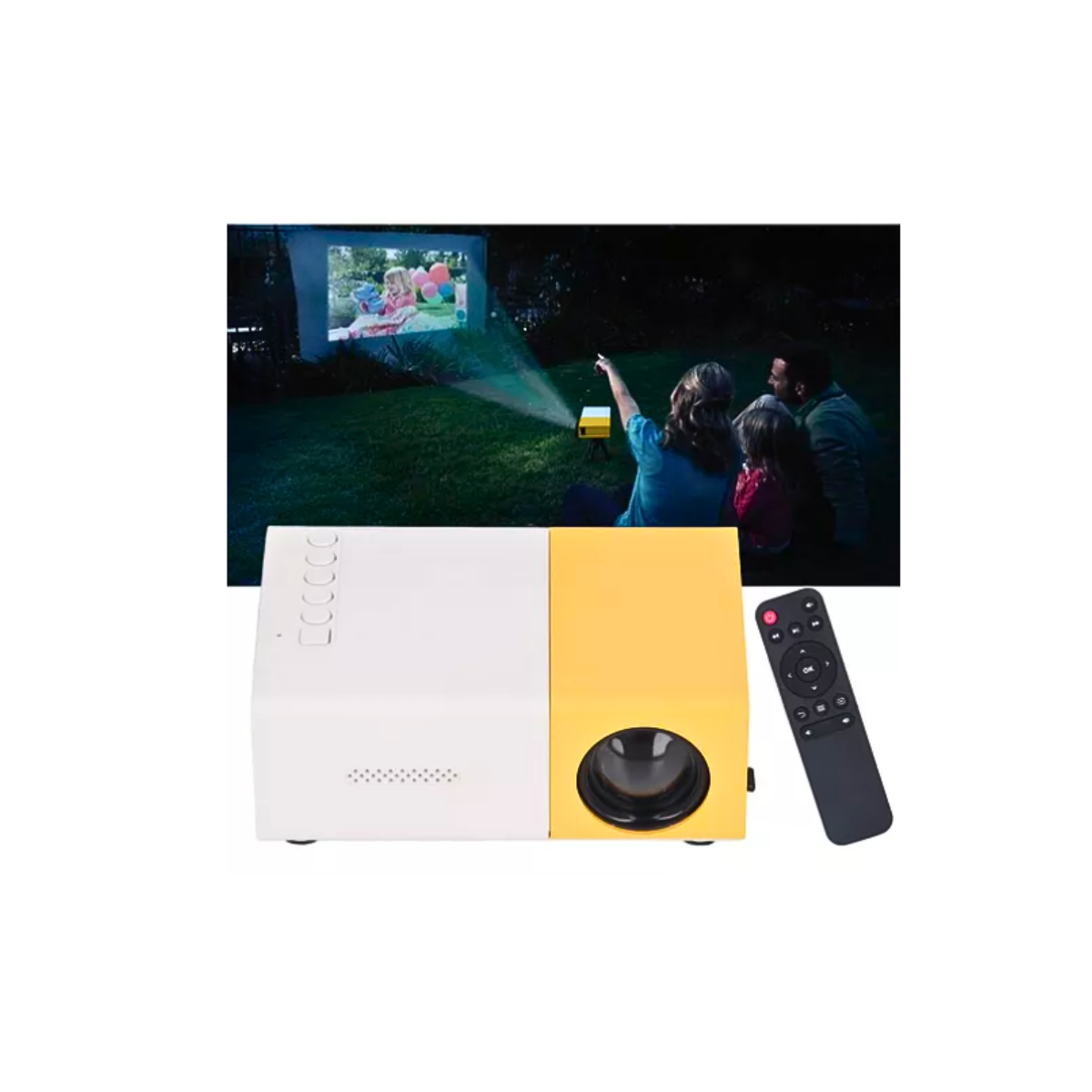 Mini Proyector Portátil 4k Resolución Led Cine En Casa-2