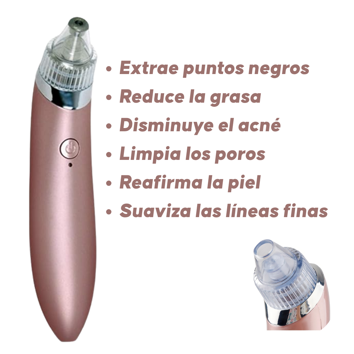 Succionador De Puntos Negros Extractor Poros Recargable 4 en 1-3