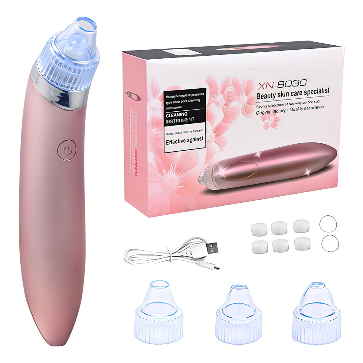 Succionador De Puntos Negros Extractor Poros Recargable 4 en 1-5