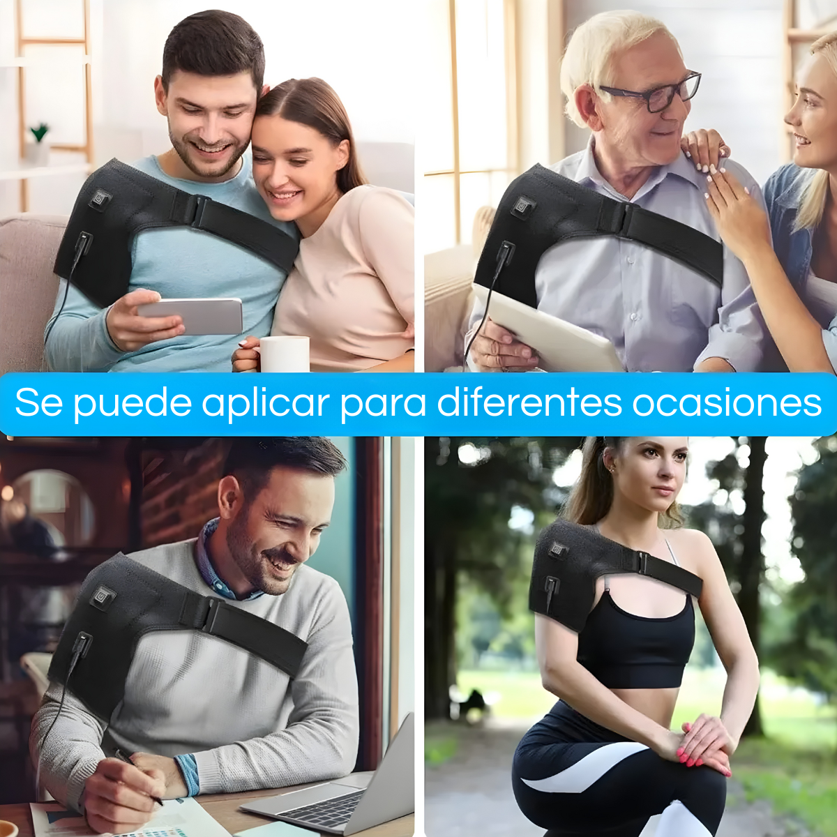 Soporte Almohadilla Para Hombro Térmico Terapia De Calor-7