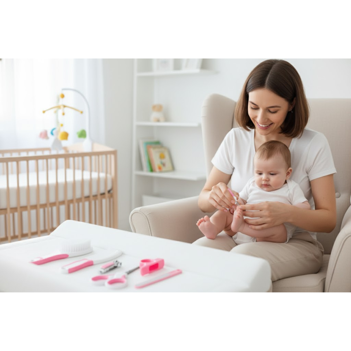 Set Cuidado Higiene Bebé 10en 1 Cepillo Cortaúñas Termómetro-2