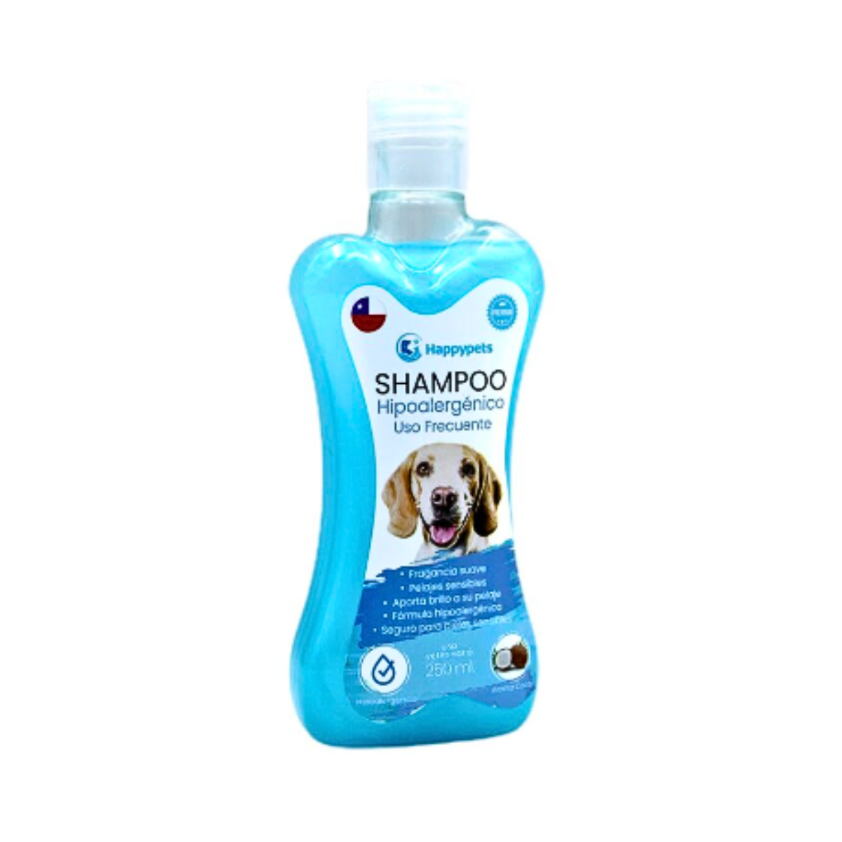 Shampoo Hipoalergenico Piel Sensible Perros 250ml Happypets-2