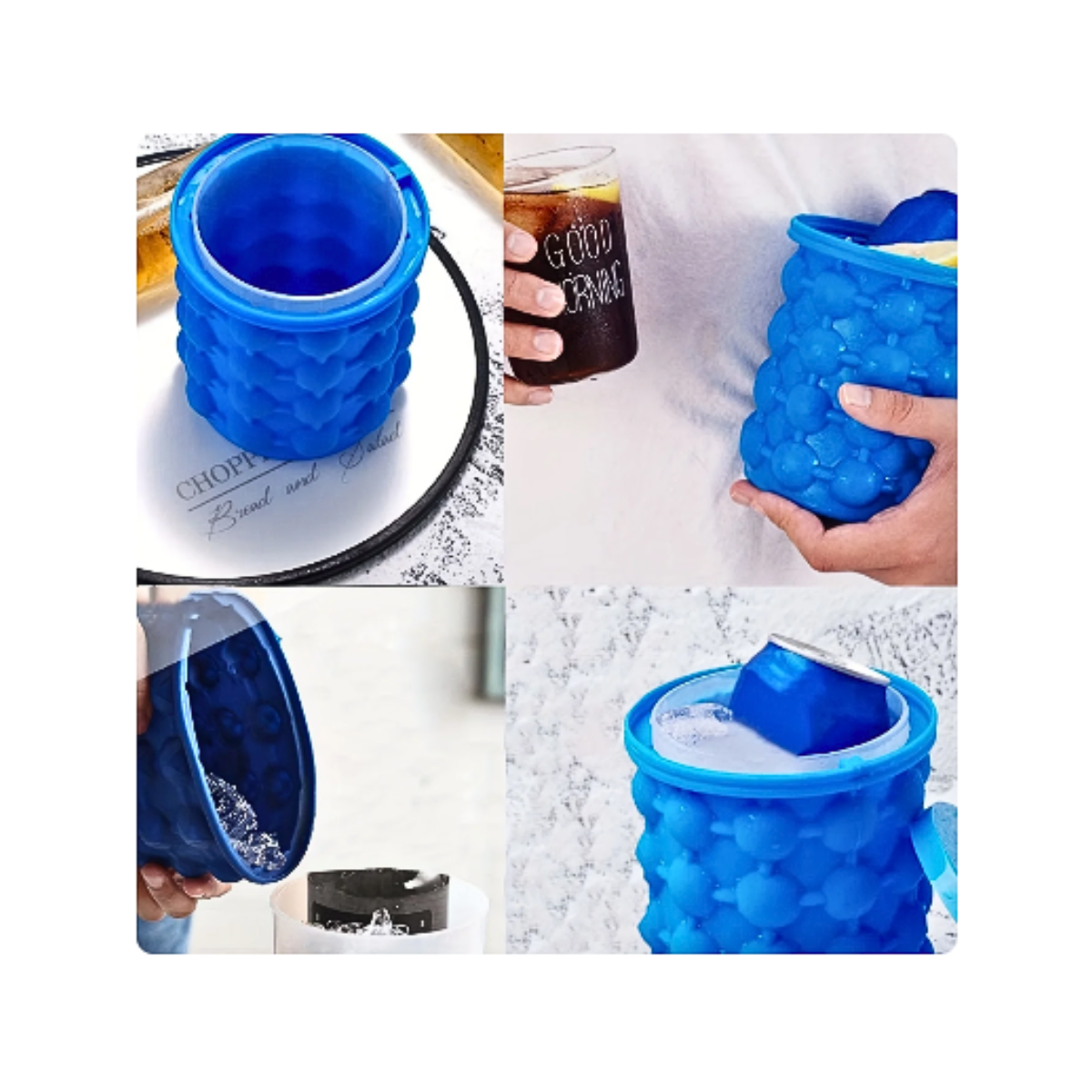 Cubeta Para Hacer Hielos Molde De Silicona Desmontable-4
