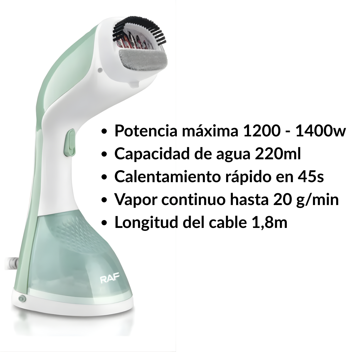 Plancha De Mano A Vapor 2 En 1 Capacidad 220ml-3