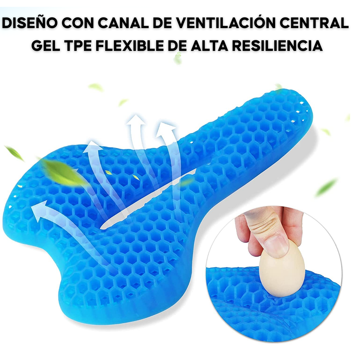 Funda Cojin De Gel Para Asiento De Bicicleta Ergonomico-3