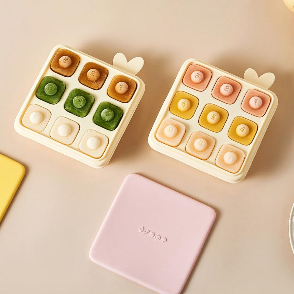 Cubeta Molde De Silicona Con Tapa Para Hielo Alimentos-7