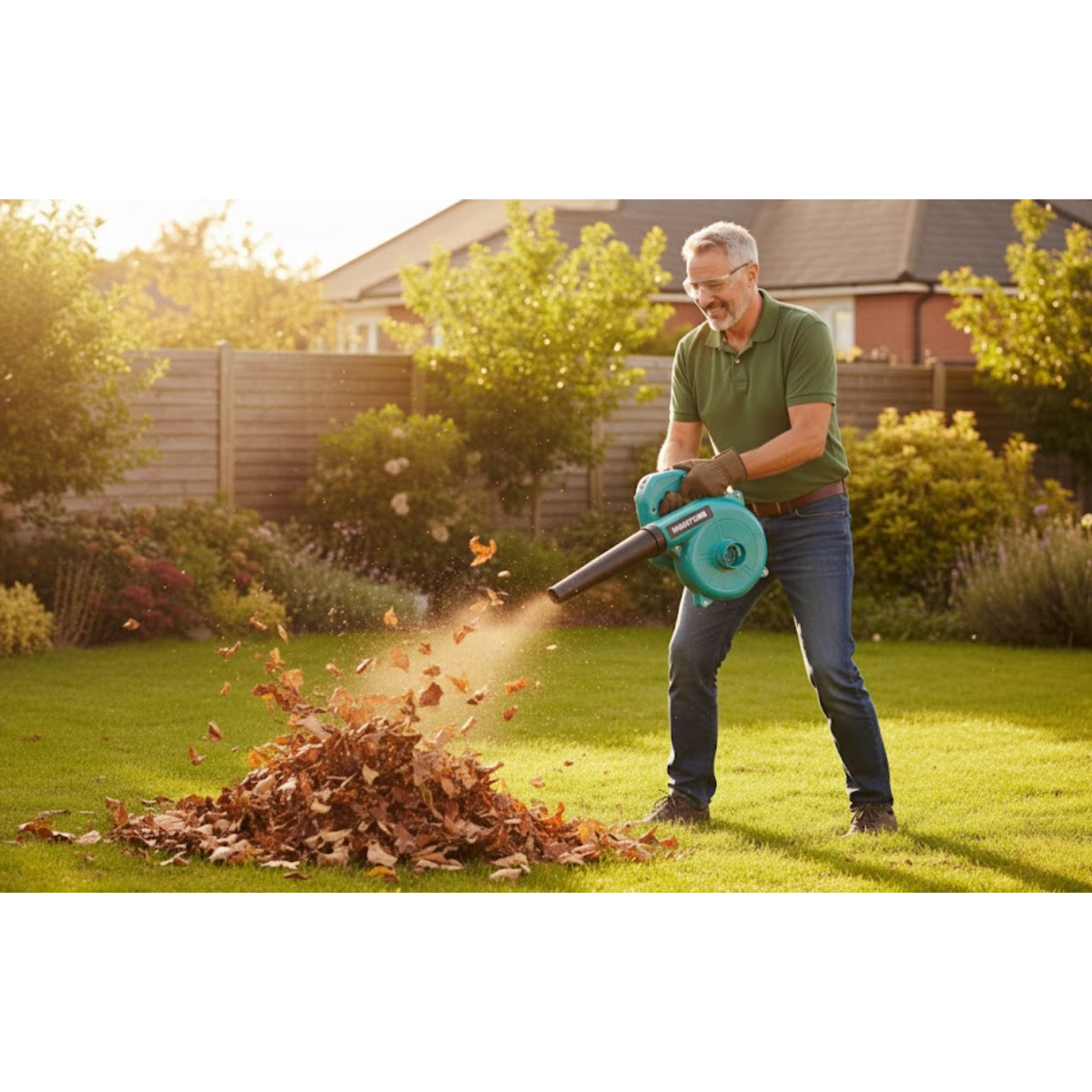 Maquina Soplador De Aire Para Exterior Jardín Hojas 350w-3