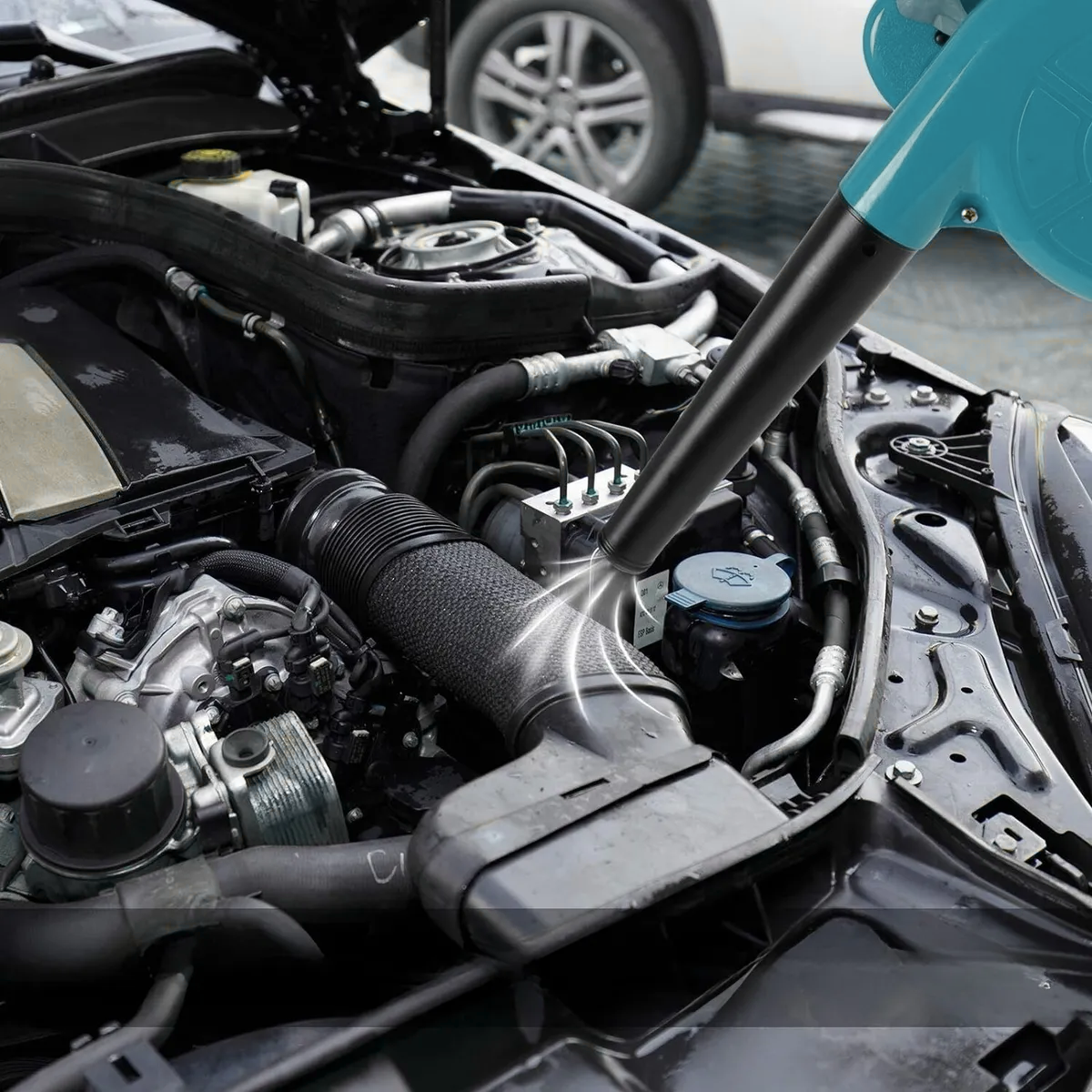 Maquina Soplador De Aire Para Exterior Jardín Hojas 350w-4