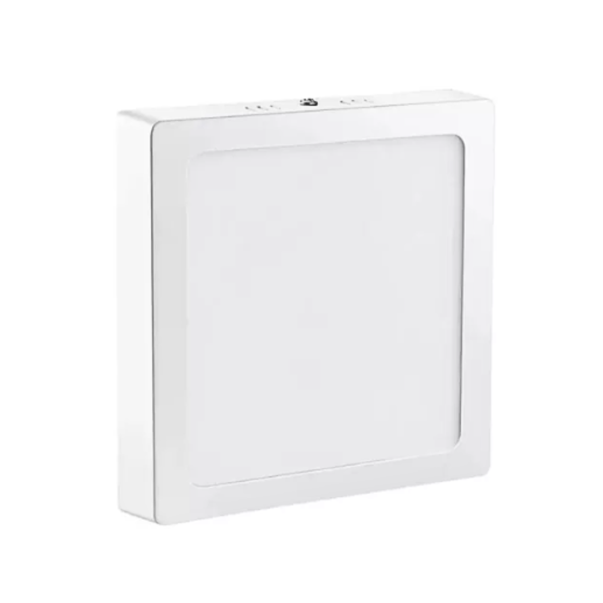 Lampara De Techo Sobrepuesto Blanco Cuadrado 12w Luz Fría-5
