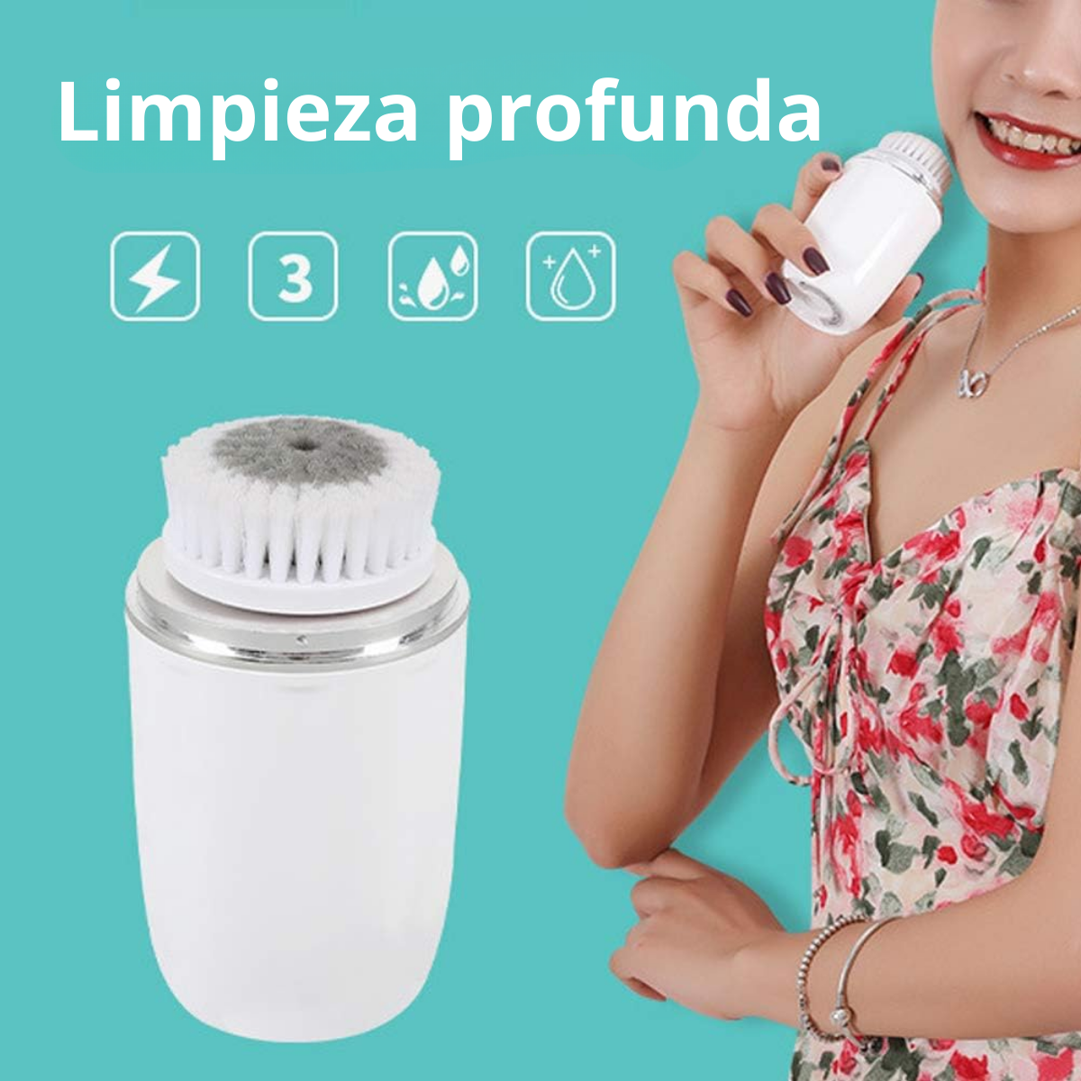 Cepillo Limpiador Facial Electrico Masajeador Sk 311-2