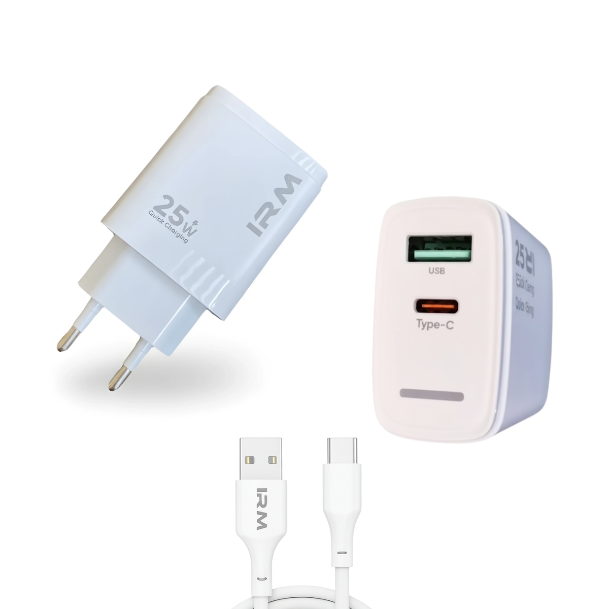Cargador Carga Rápida 25w Doble Usb Usb-c + Cable Usb-c-2