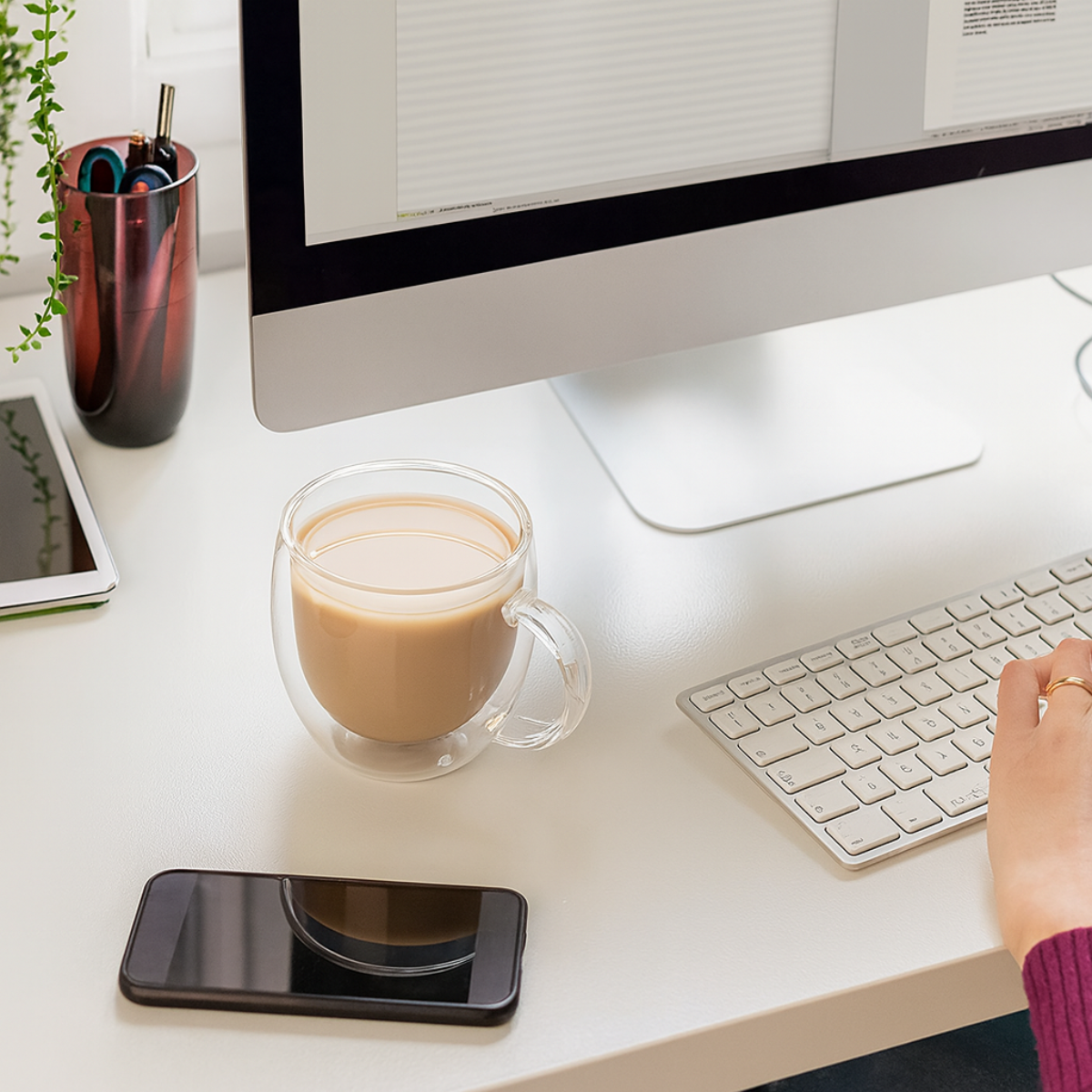 Pack 2 Tazas Vidrio Para Expresso Café Té Multiuso 150 Ml-3