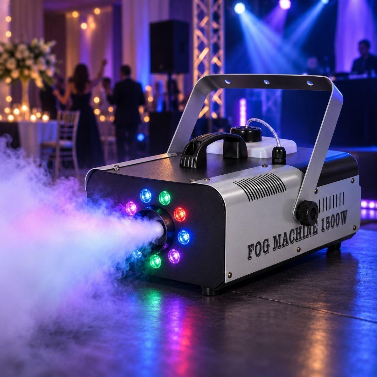 Maquina De Humo Y Luces 1500w Para Fiestas Eventos-4