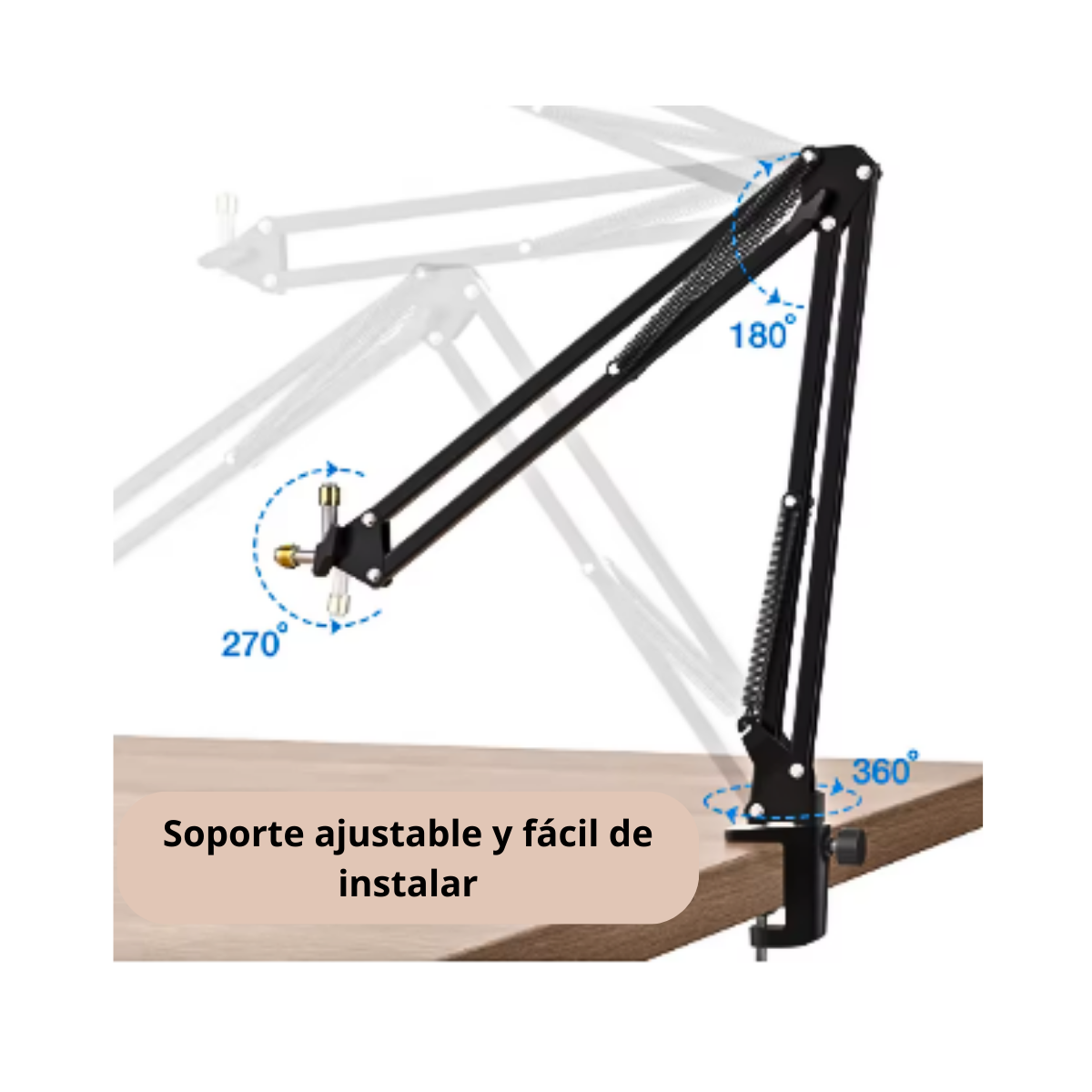 Soporte Studio Profesional Brazo Para Microfono Ajustable-4