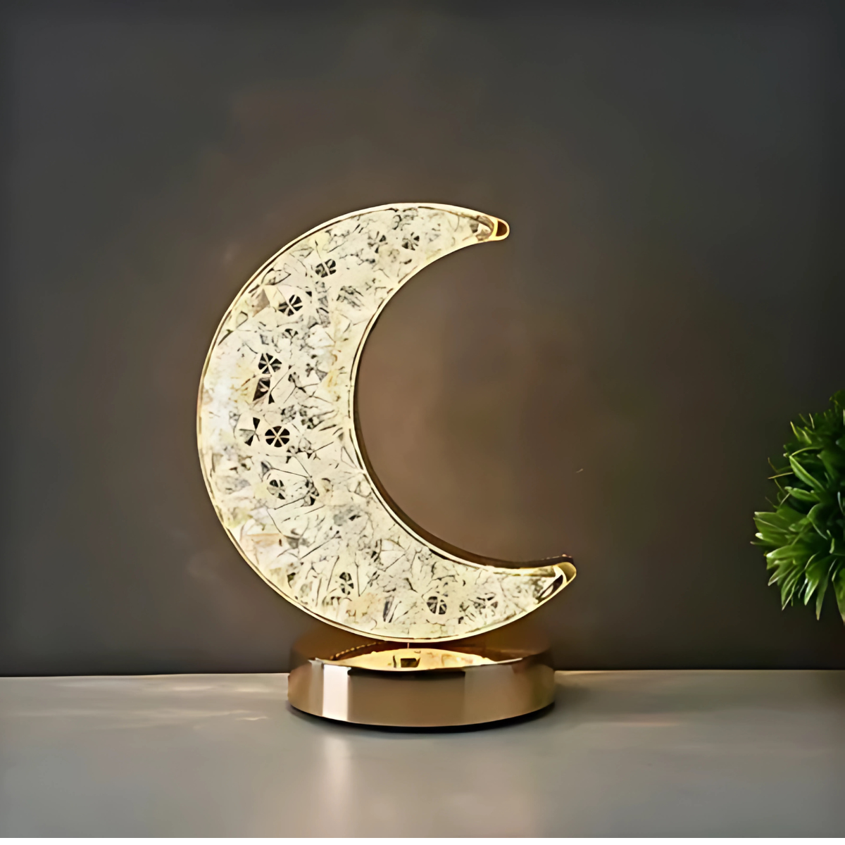 Lampara De Mesa Luna Control Táctil Recargable Luz Led Ajustable-0