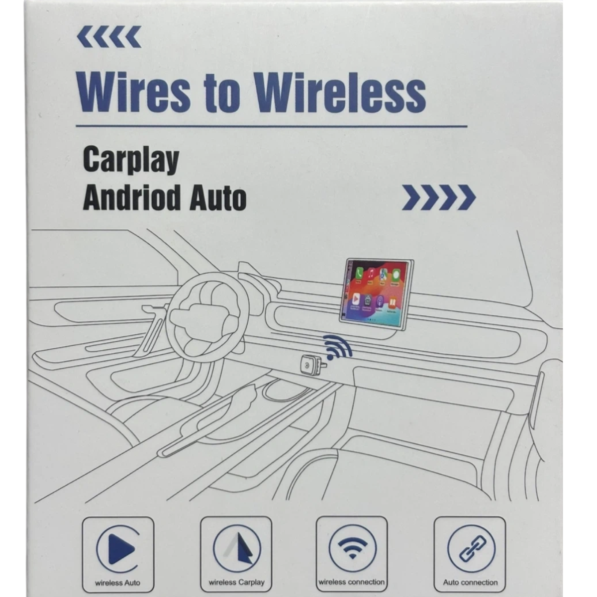 Adaptador Inal mbrico Carplay Android Auto Wires To Wireless-5
