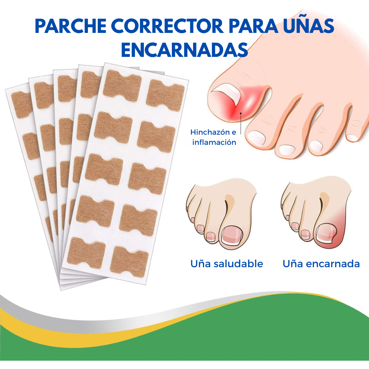 Pack 50 Parches U as Encarnadas Corrector De Crecimiento-4